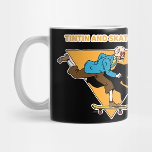 Tintin and Skateboard Mug